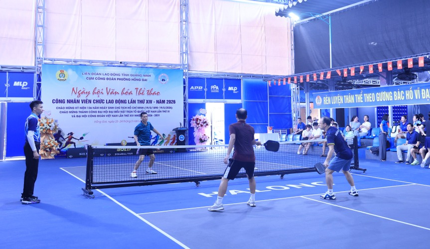 Vận động viên thi đấu nội dung pickleball Vận động viên thi đấu nội dung pickleball