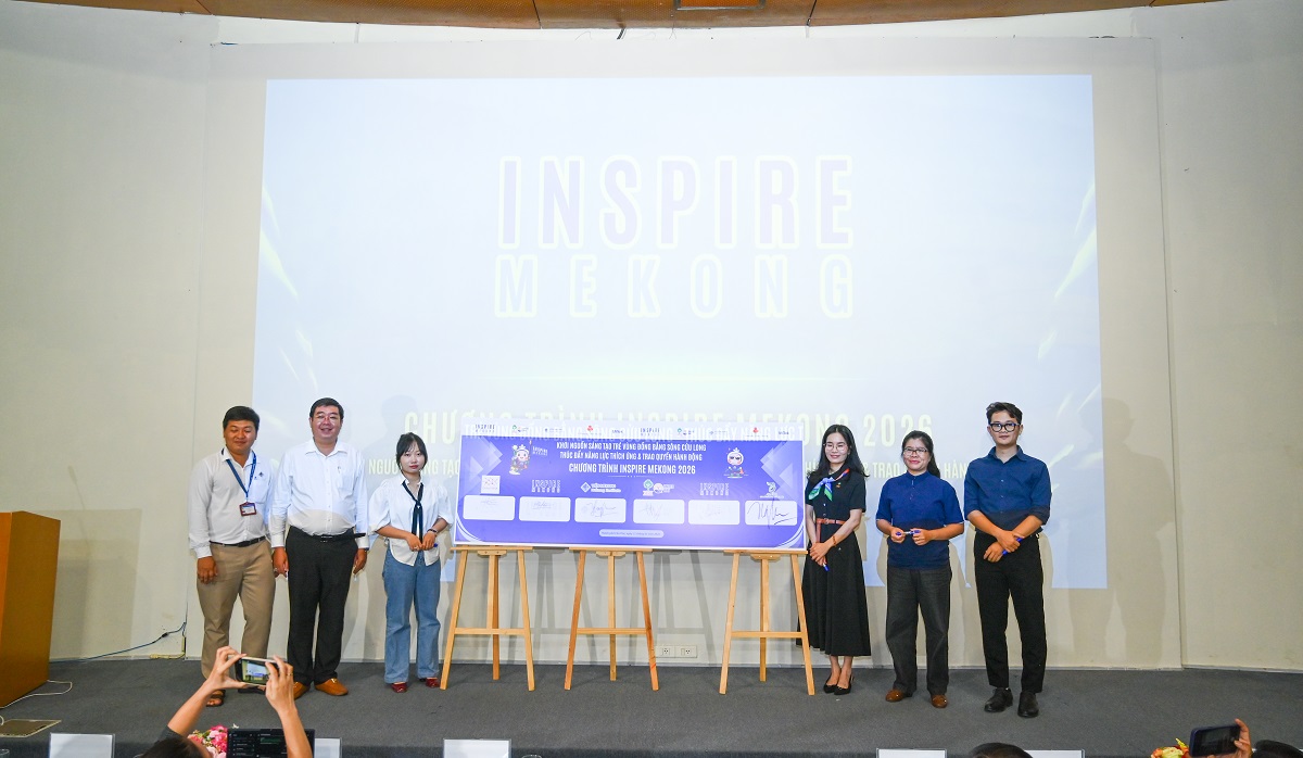 Nghi thức khởi động chương tr&igrave;nh INSPIRE Mekong 2026
