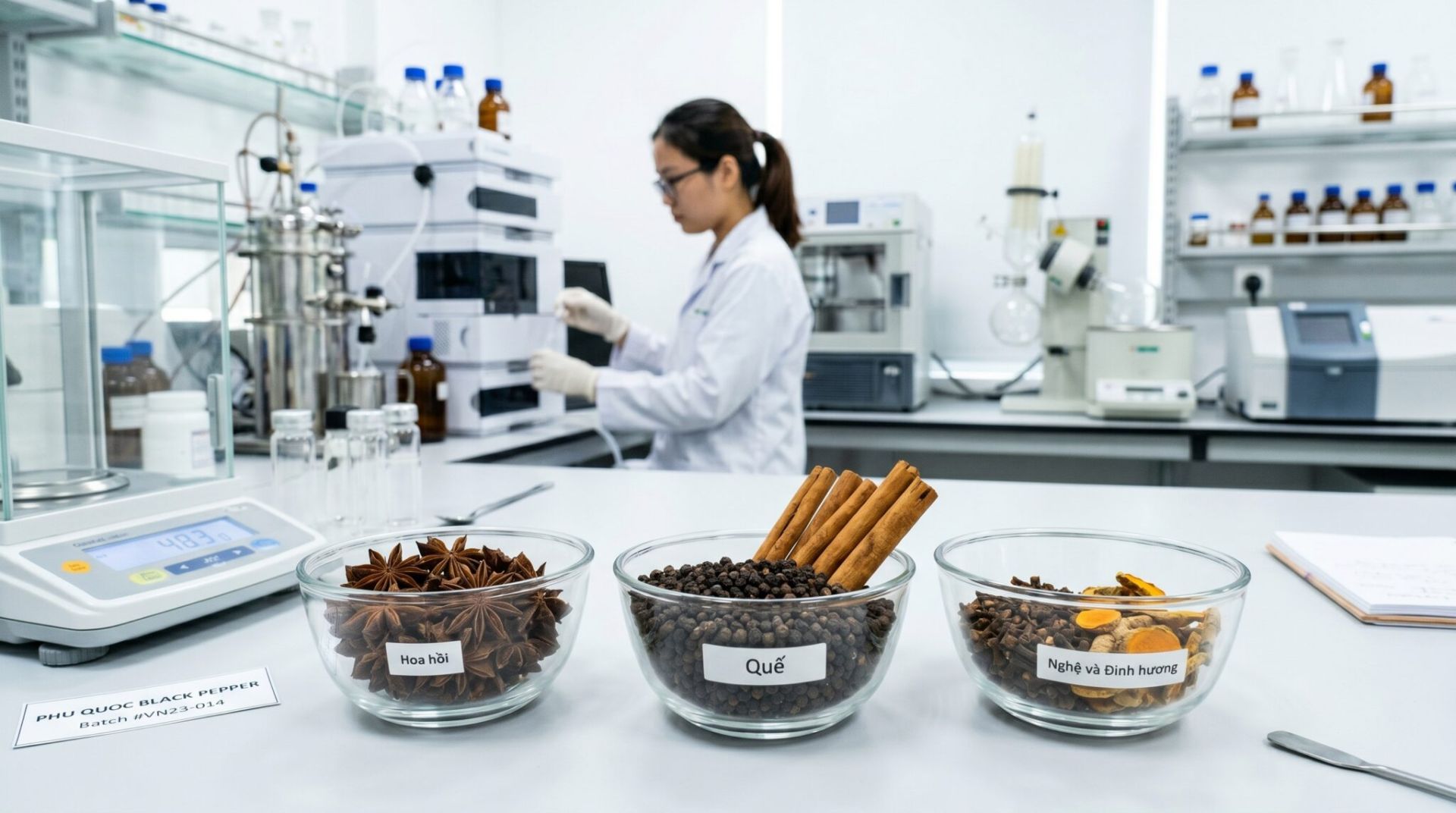 C&aacute;c loại gia vị, n&ocirc;ng sản đặc trưng của Việt Nam lu&ocirc;n phải trải qua c&aacute;c bước kiểm định gắt gao.