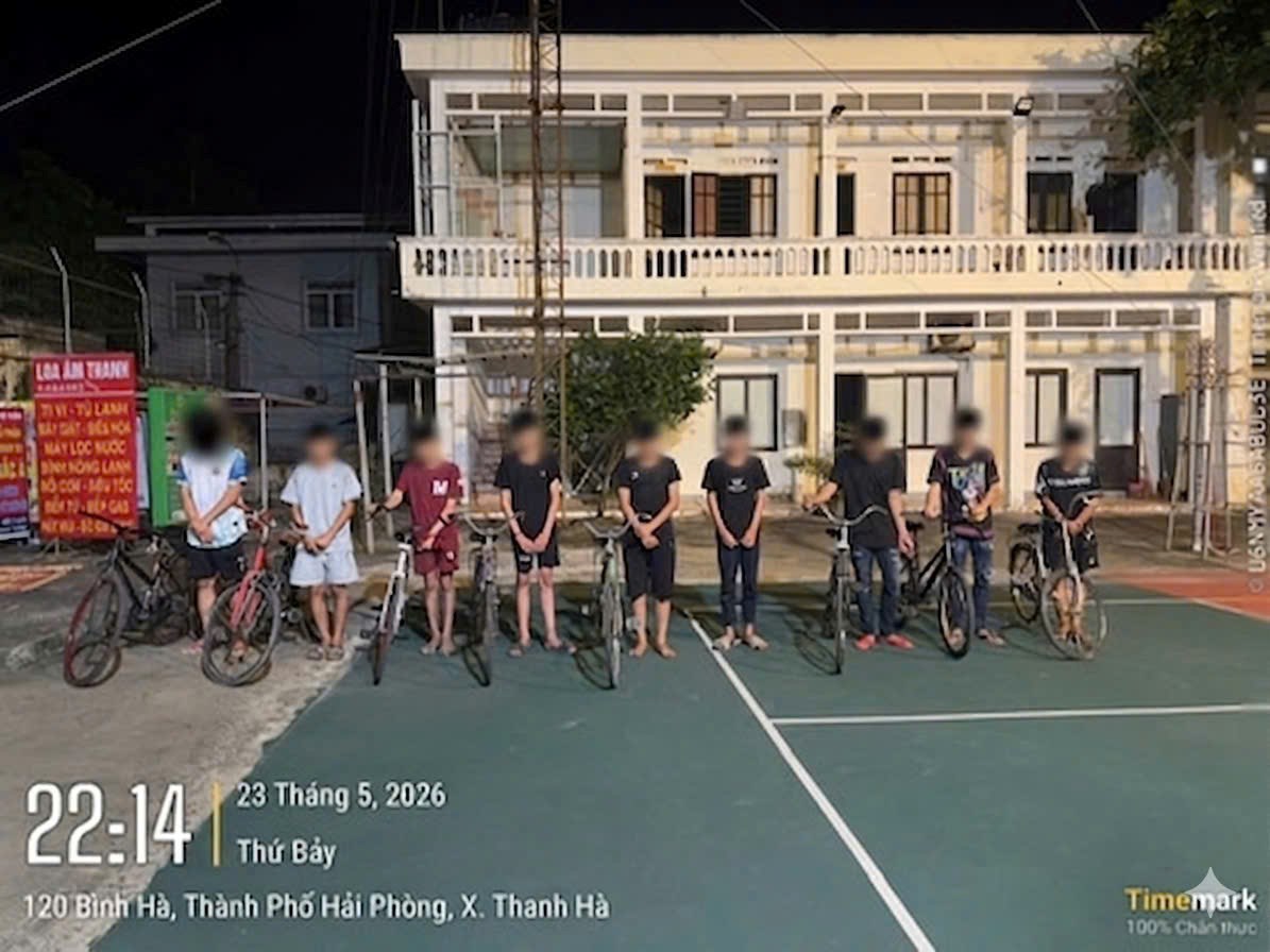 Hải Phòng: Công an xã Thanh Hà phát hiện, xử lý thanh thiếu niên vi phạm trật tự an toàn giao thông