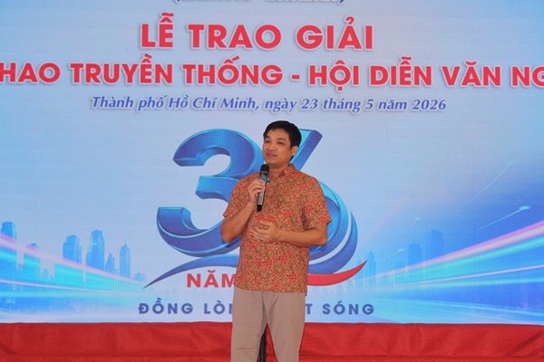 &Ocirc;ng Nguyễn H&ugrave;ng Cường &ndash; Chủ tịch HĐQT Tập đo&agrave;n DIC ph&aacute;t biểu tại sự kiện