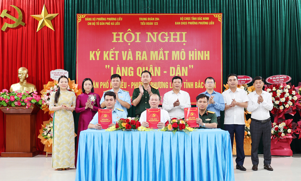 Ra mắt mô hình “Làng Quân-Dân” tại phường Phương Liễu, tỉnh Bắc Ninh
