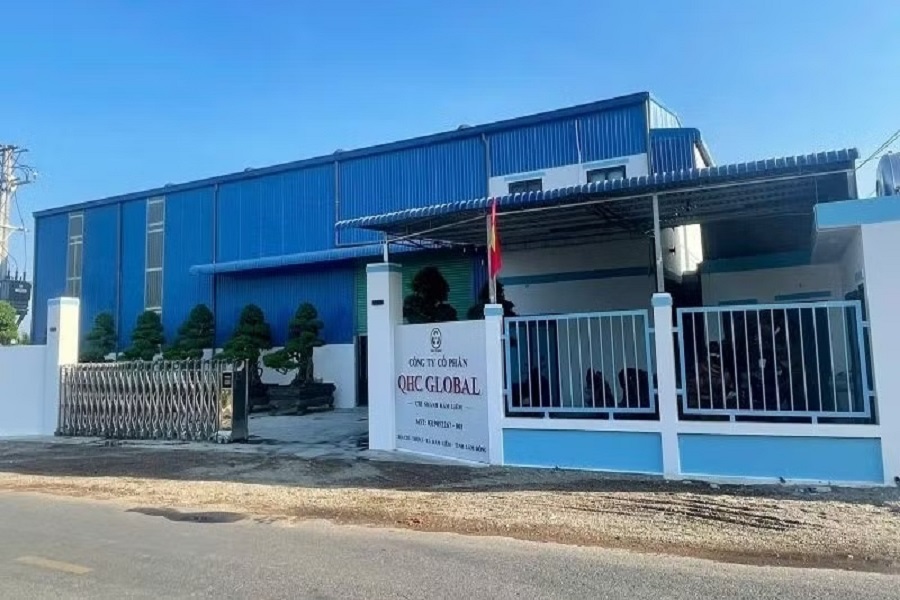 Nh&agrave; m&aacute;y của C&ocirc;ng ty Cổ phần QHC Global tại x&atilde; H&agrave;m Li&ecirc;m, tỉnh L&acirc;m Đồng.