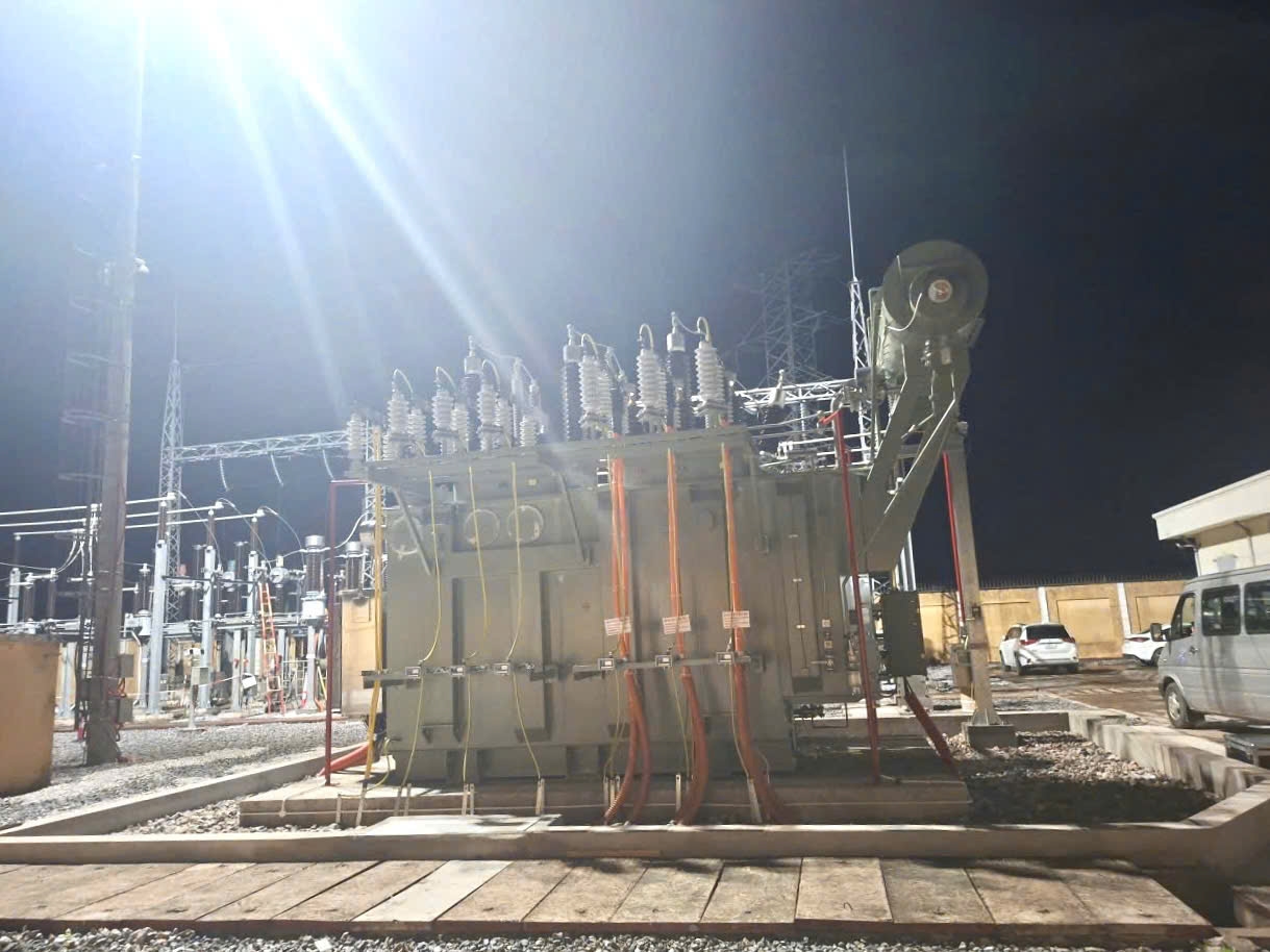 BA1 ho&agrave;n th&agrave;nh đ&oacute;ng điện c&ocirc;ng tr&igrave;nh Lắp đặt m&aacute;y biến &aacute;p T2 TBA 110kV Lục Ngạn 2, tỉnh Bắc Ninh