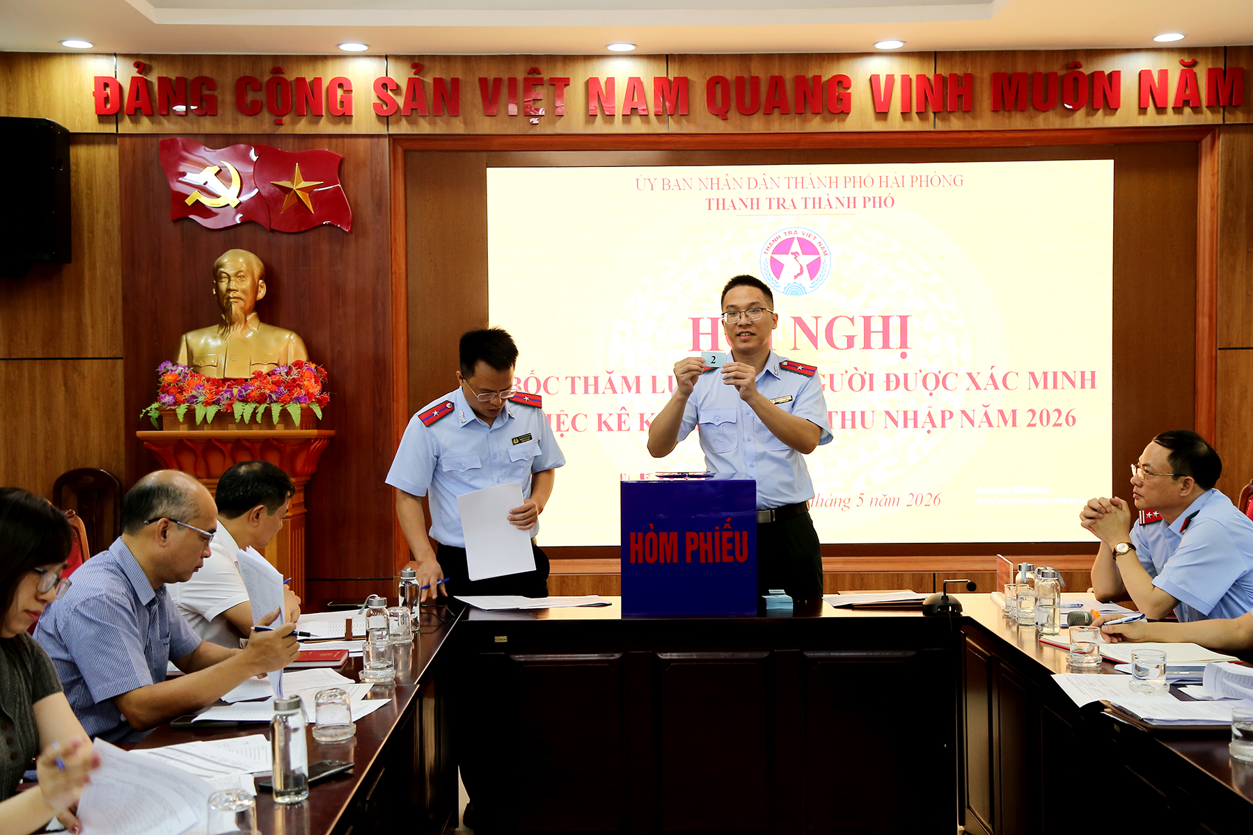 Hải Phòng: 76 cán bộ thuộc 12 cơ quan, đơn vị được lựa chọn xác minh tài sản, thu nhập năm 2026