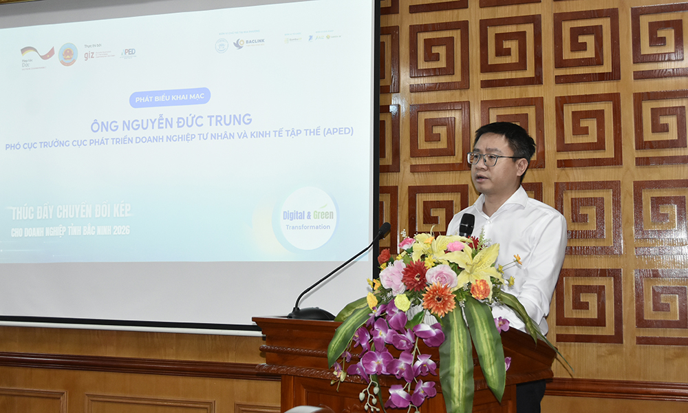 Đồng chí Nguyễn Đức Trung phát biểu khai mạc hội thảo. Đồng chí Nguyễn Đức Trung phát biểu khai mạc hội thảo.
