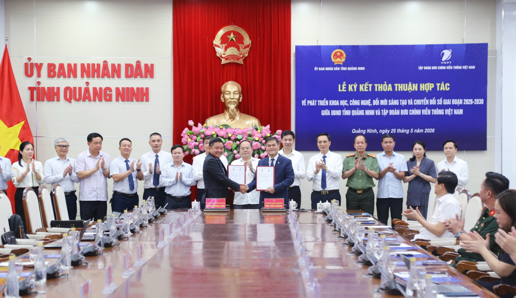 Tỉnh Quảng Ninh và Tập đoàn VNPT ký kết hợp tác chiến lược về chuyển đổi số