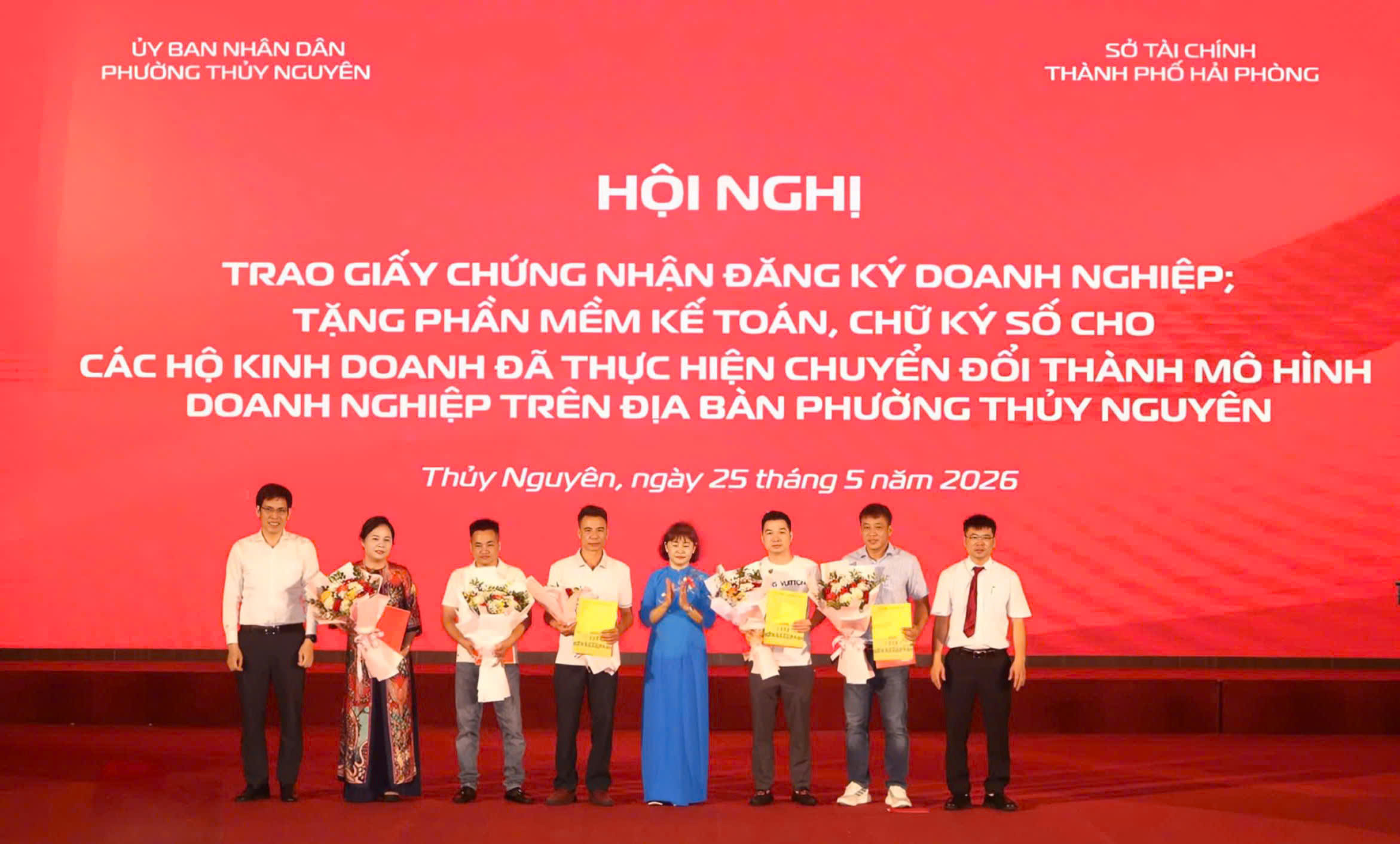 Phường Thủy Nguyên đồng hành, hỗ trợ thiết thực cho hộ kinh doanh chuyển đổi sang mô hình doanh nghiệp
