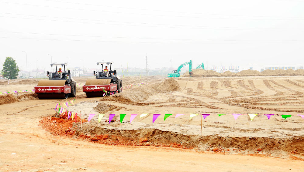 Bắc Ninh cấp phép khai thác đất san lấp phục vụ sân bay Gia Bình