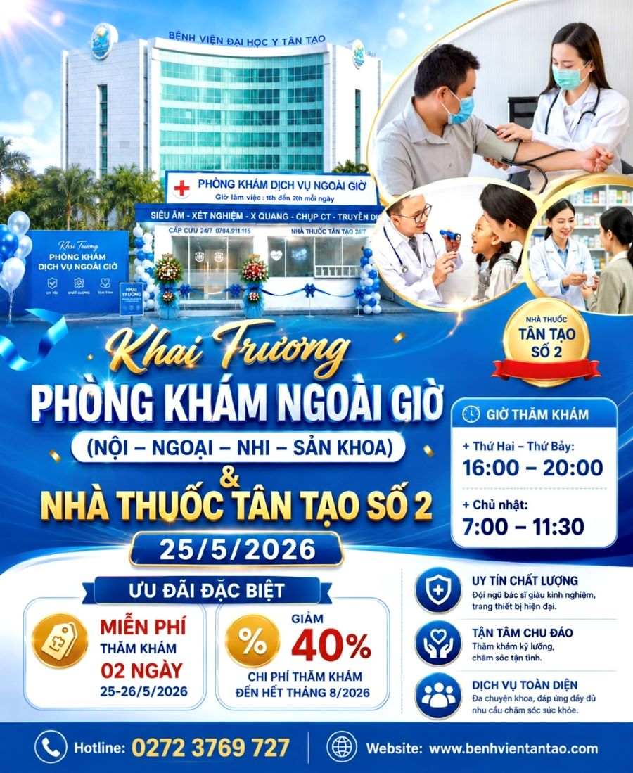 Bệnh viện Đại học Y Tân Tạo khai trương Phòng khám Ngoài giờ và Nhà thuốc số 2