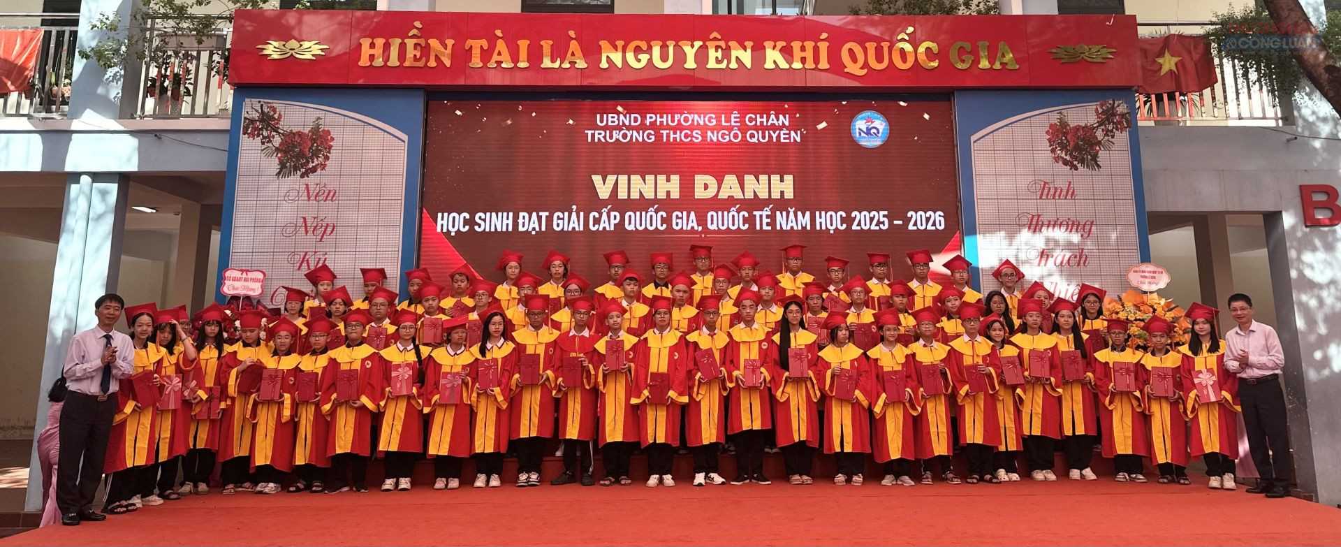 Trường THCS Ngô Quyền vinh danh học sinh đạt giải quốc gia, quốc tế năm học 2025-2026. Trường THCS Ngô Quyền vinh danh học sinh đạt giải quốc gia, quốc tế năm học 2025-2026.