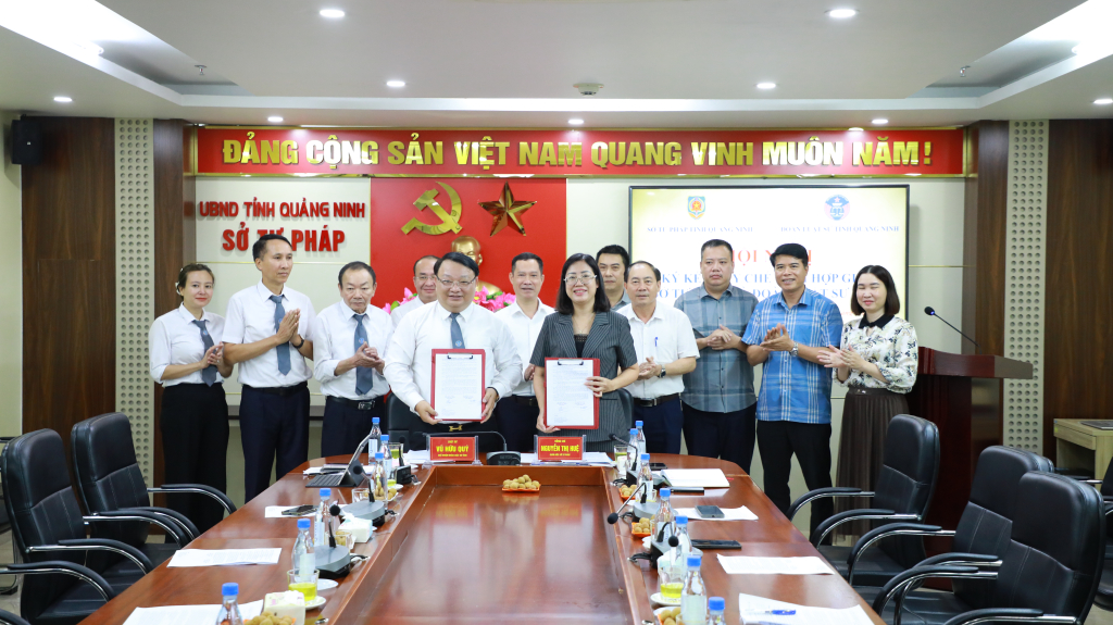 Quảng Ninh: Sở Tư pháp và Đoàn Luật sư tỉnh ký kết Quy chế phối hợp