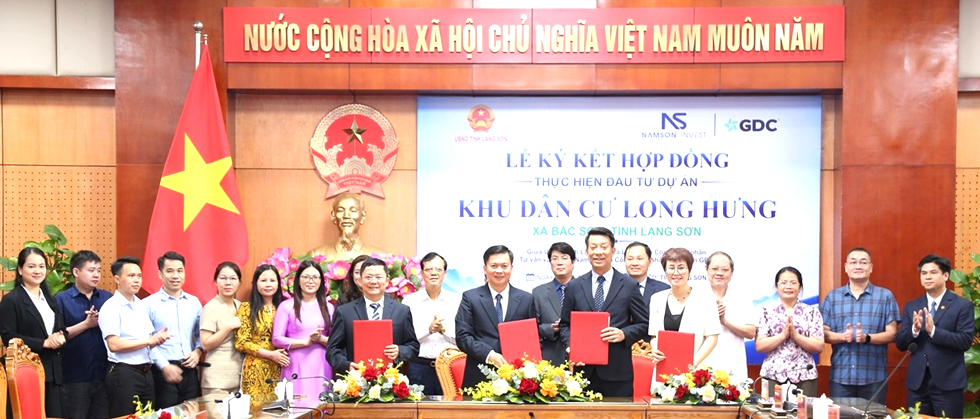 Lạng Sơn ký kết đầu tư Dự án Khu dân cư Long Hưng tại xã Bắc Sơn