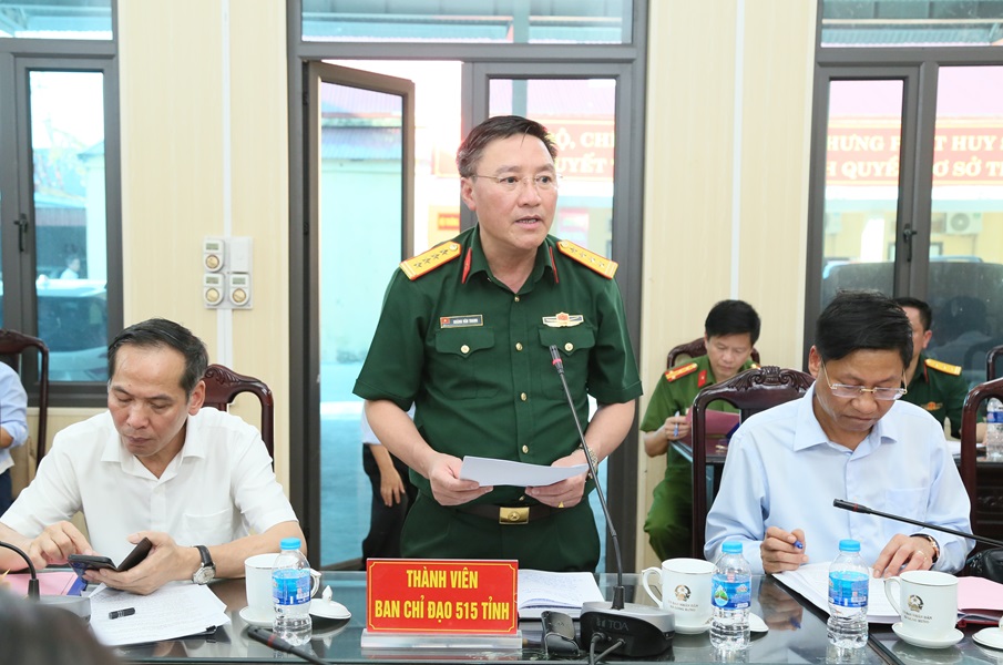Bộ CHQS tỉnh Hưng Yên phát biểu tại buổi làm việc Bộ CHQS tỉnh Hưng Yên phát biểu tại buổi làm việc