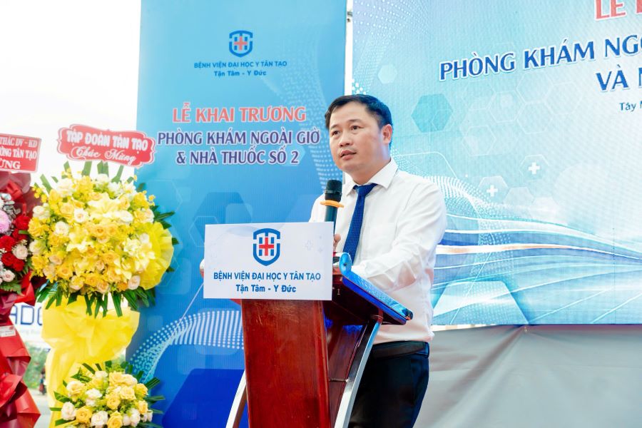 TS. Nguyễn Mai L&acirc;m - Ph&oacute; Tổng Gi&aacute;m đốc Tập đo&agrave;n T&acirc;n Tạo, Tổng Gi&aacute;m đốc Bệnh viện Đại học Y T&acirc;n Tạo.
