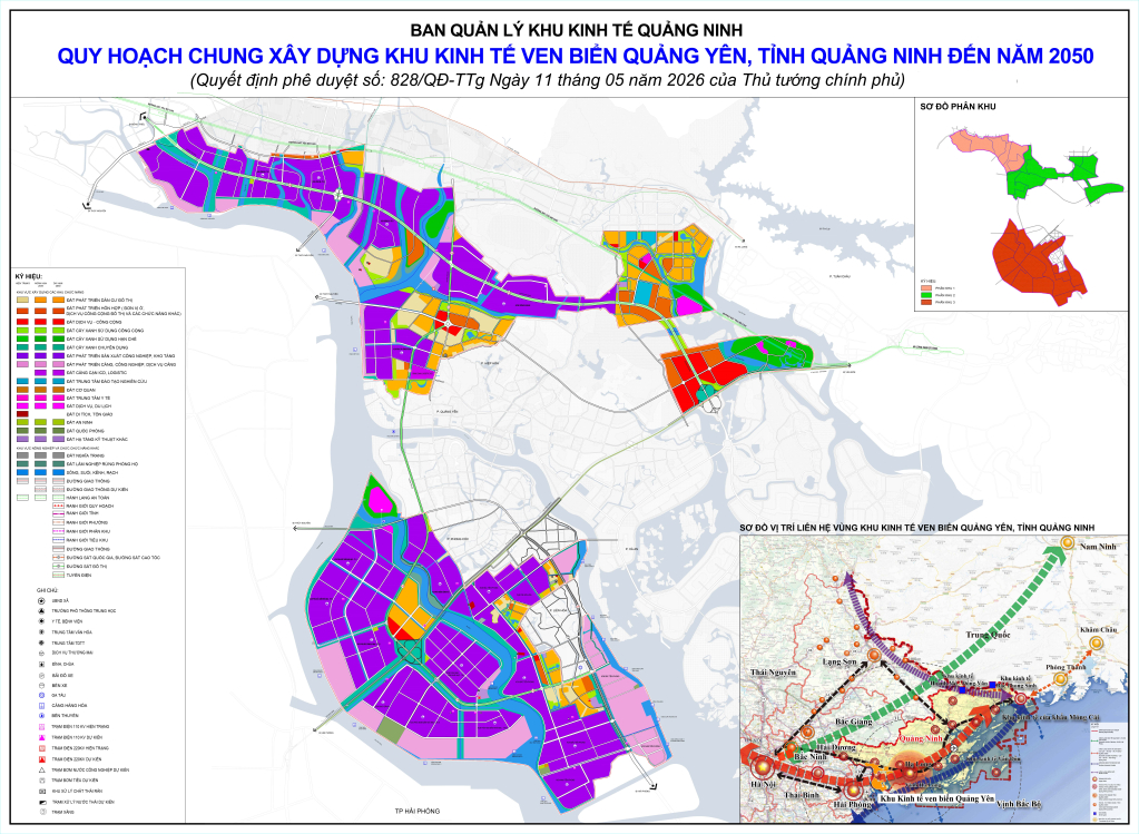 Quy hoạch chung x&acirc;y dựng khu M88bet không chặn ven biển Quảng Y&ecirc;n, tỉnh Quảng Ninh đến năm 2050