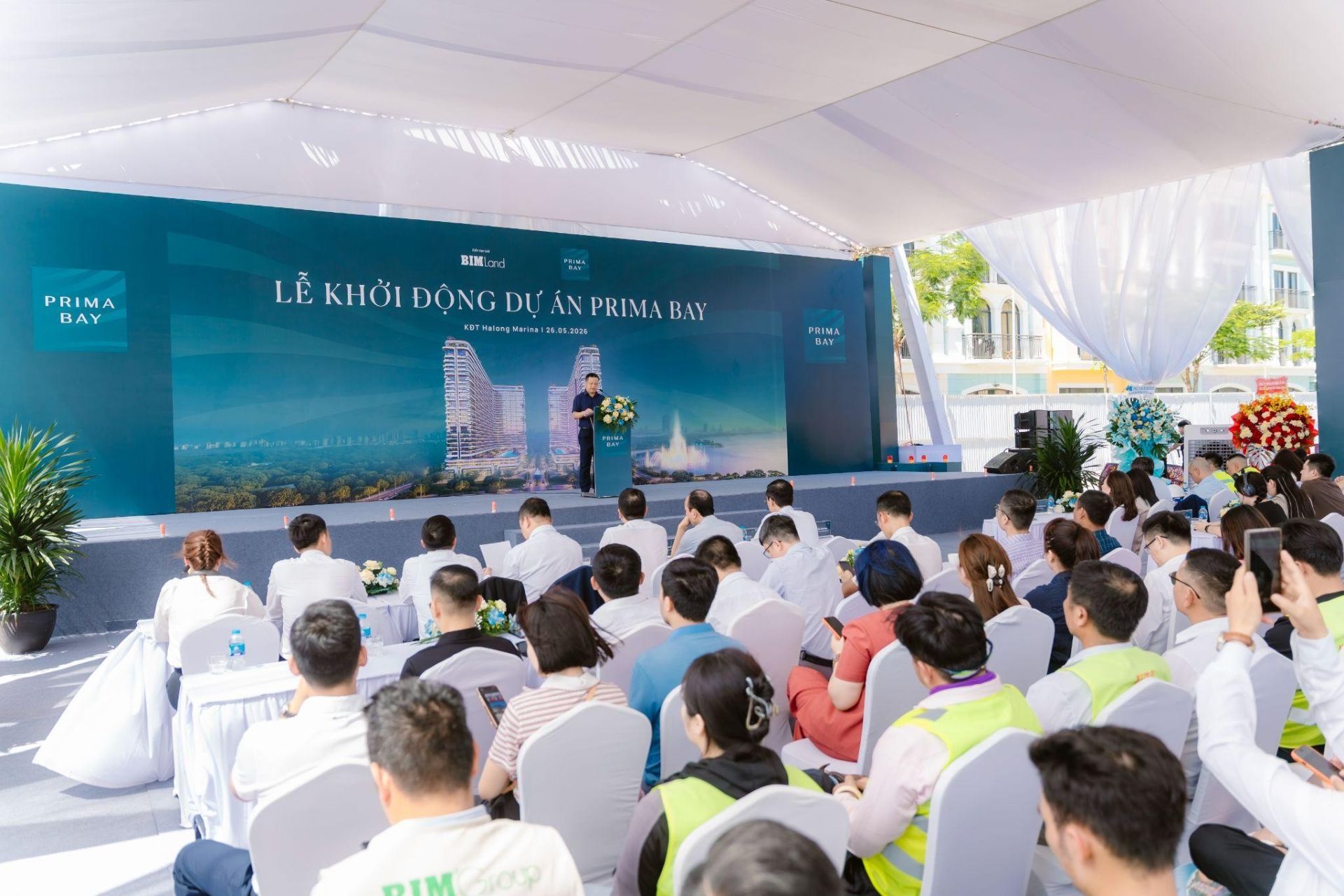 &Ocirc;ng Nguyễn Văn T&iacute;nh - Ph&oacute; Tổng Gi&aacute;m đốc phụ tr&aacute;ch địa b&agrave;n Quảng Ninh Tập đo&agrave;n BIM ph&aacute;t biểu tại sự kiện.