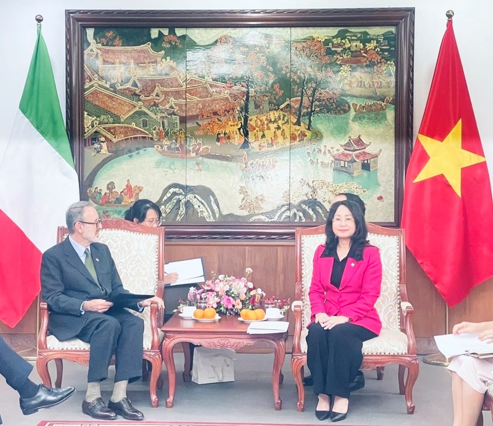 Việt Nam – Italia thúc đẩy hợp tác văn hóa, du lịch và giao lưu nhân dân