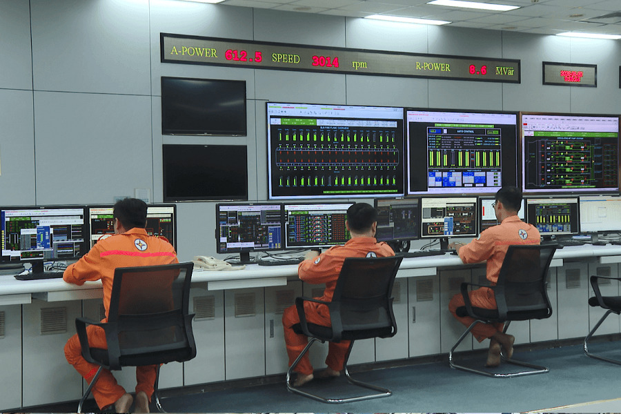 Tổ máy của Nhà máy Nhiệt điện Vĩnh Tân 2 được huy động công suất lên hơn 612 MW. Tổ máy của Nhà máy Nhiệt điện Vĩnh Tân 2 được huy động công suất lên hơn 612 MW.