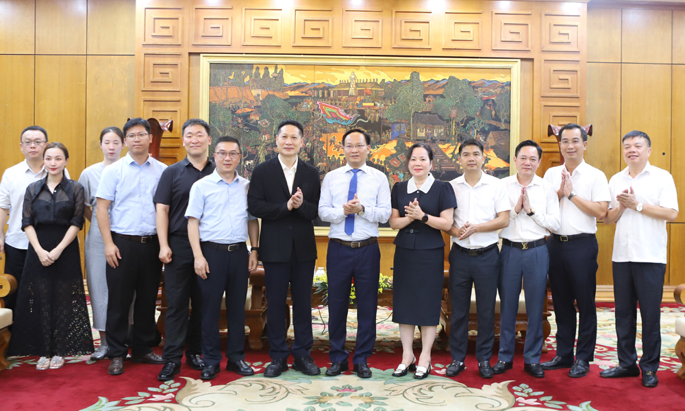 Tập đoàn Anxin (Trung Quốc) tìm hiểu, hợp tác đầu tư trong lĩnh vực công nghệ cao mũi nhọn tại Bắc Ninh