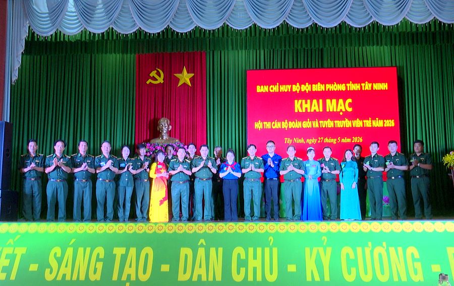 BĐBP Tây Ninh: Khai mạc hội thi cán bộ Đoàn giỏi và Tuyên truyền viên trẻ năm 2026