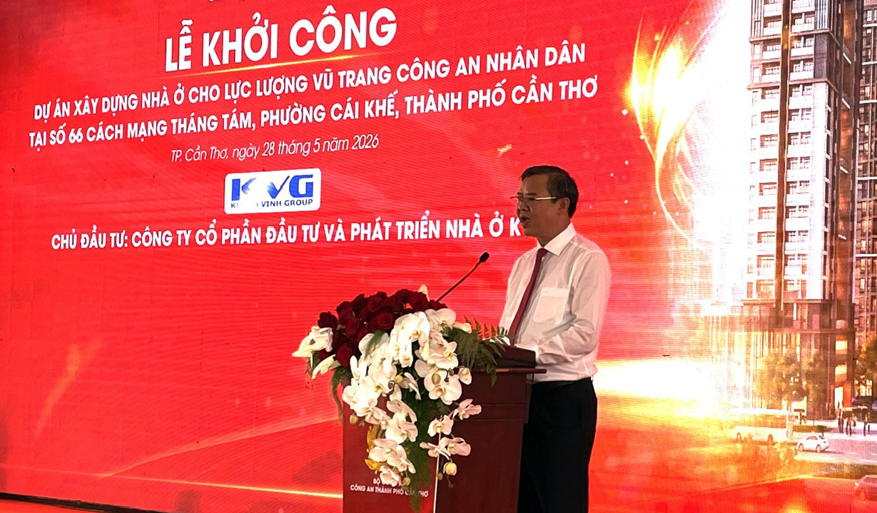 KVG: Khởi công đường link M88 mới nhất nhà ở cho lực lượng vũ trang Công an nhân dân TP. Cần Thơ với tổng vốn đầu tư gần 1.900 tỷ đồng