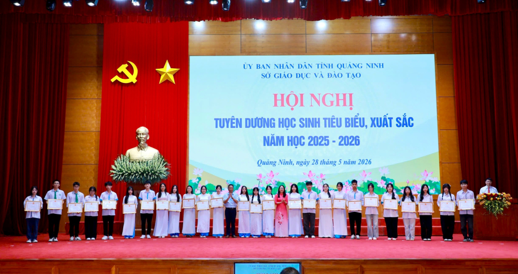 Quảng Ninh: Tuyên dương 278 học sinh tiêu biểu, xuất sắc năm học 2025-2026