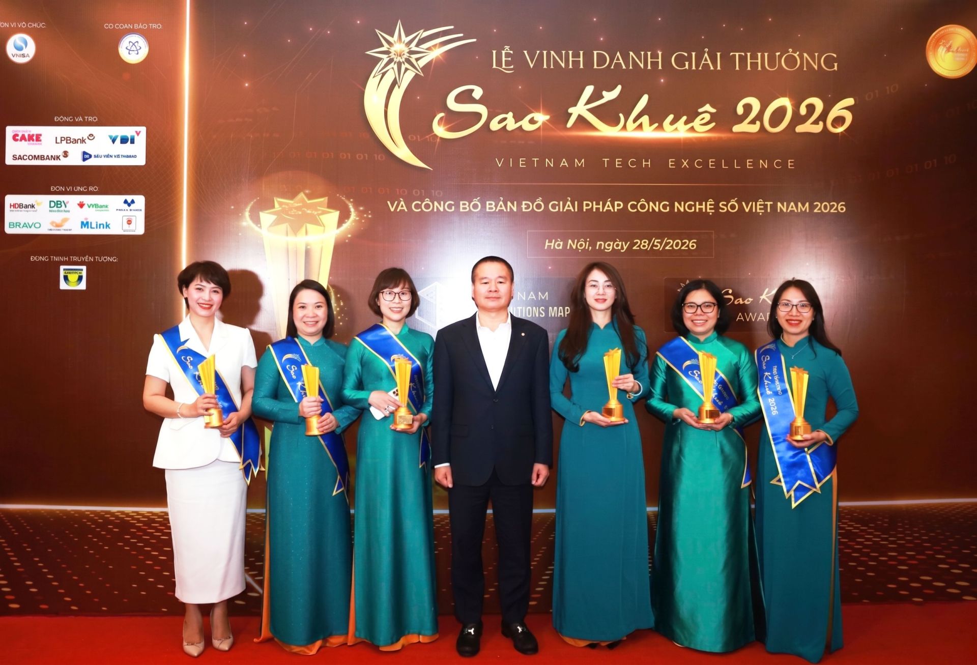 6 giải pháp ngân hàng số của BIDV đạt giải Sao Khuê 2026