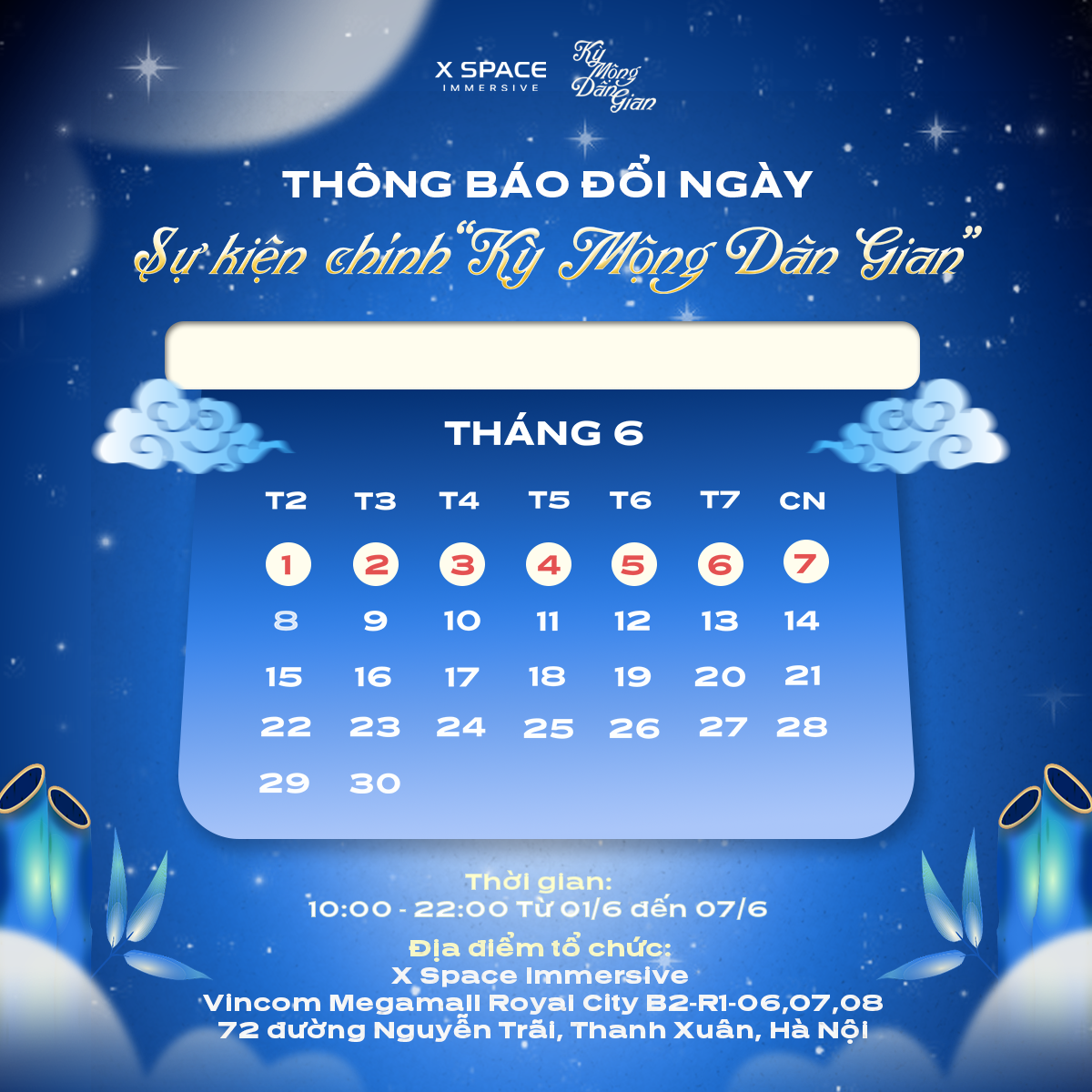 Th&ocirc;ng tin ch&iacute;nh thức của sự kiện Kỳ Mộng D&acirc;n Gian.