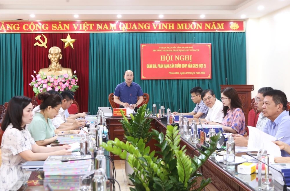 Thanh Hóa: Đánh giá, phân hạng sản phẩm OCOP đợt 2 năm 2026