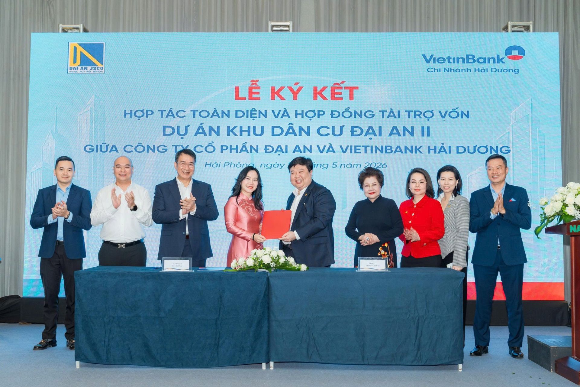 Hợp tác chiến lược giữa Đại An và VietinBank mở ra động lực mới cho Dự án Đại An II