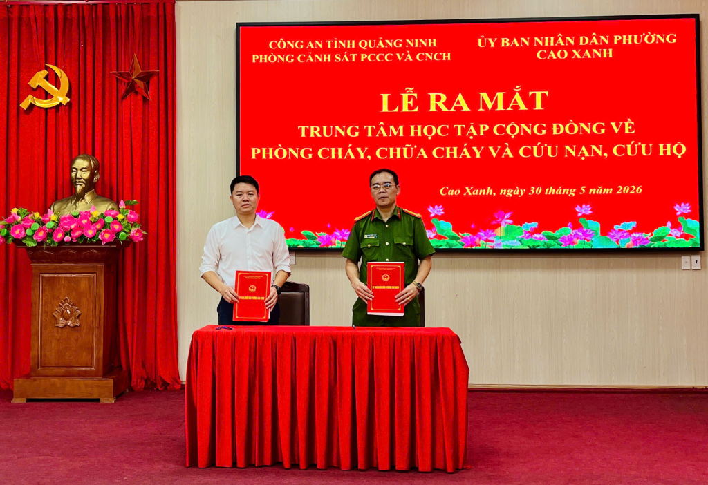 Quảng Ninh: Ra mắt Trung tâm học tập cộng đồng phòng cháy chữa cháy, cứu nạn cứu hộ