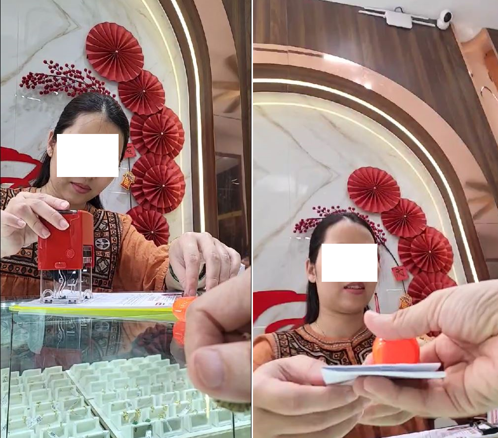 Dễ d&agrave;ng giao dịch bằng tiền mặt, kh&ocirc;ng xuất h&oacute;a đơn cho kh&aacute;ch h&agrave;ng. Ảnh: Cắt từ clip