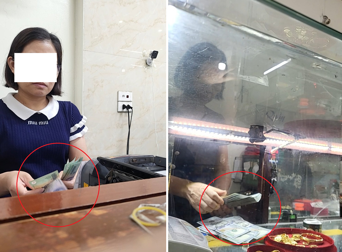 C&ocirc;ng khai giao dịch mua b&aacute;n v&agrave;ng bằng tiền mặt với gi&aacute; trị lớn, k&egrave;m theo hoạt động thu mua ngoại tệ tại đ&acirc;y