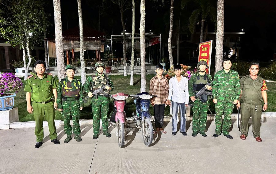 Tây Ninh: Đồn Biên phòng Mỹ Thạnh Tây bắt giữ 2 đối tượng trộm cắp xe mô tô