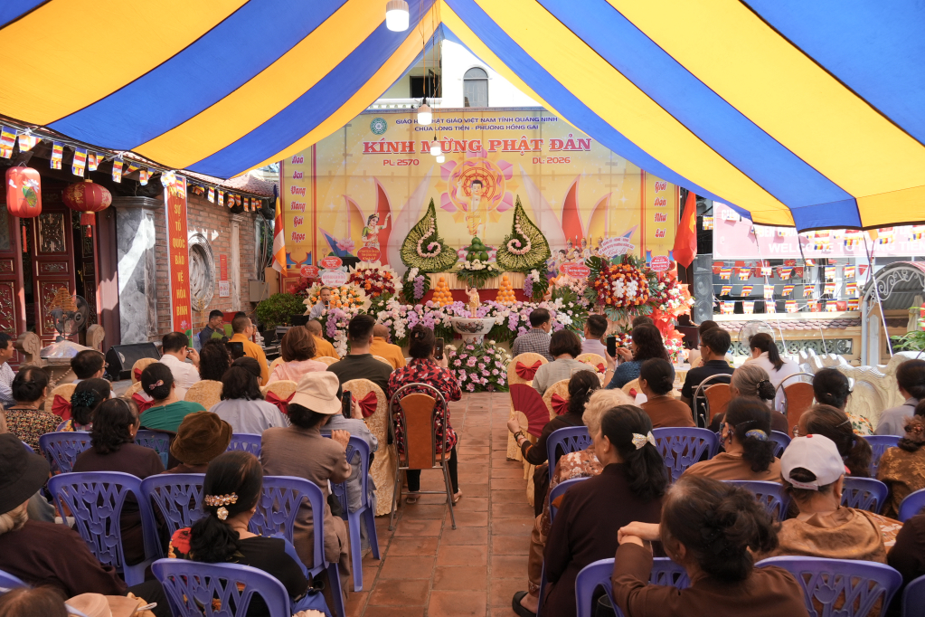 Quảng Ninh: Hơn 1.000 người dự Đại lễ Phật đản Phật lịch 2570 - Dương lịch 2026