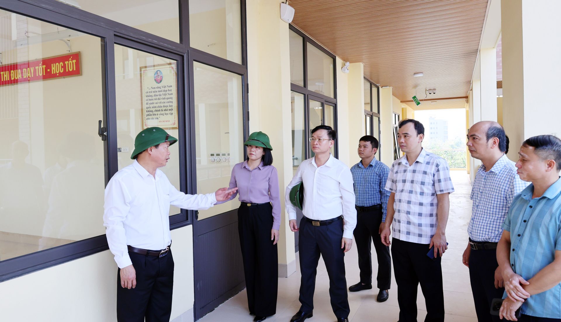 Bắc Ninh: Lãnh đạo phường Phương Liễu kiểm tra tiến độ dự án đầu tư xây dựng mới Trường THCS Phương Liễu