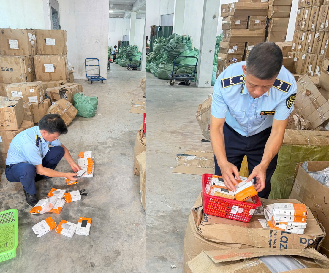 Hà Nội: Liên tiếp phát hiện hai cơ sở kinh doanh hàng lậu và giả mạo nhãn hiệu quy mô lớn