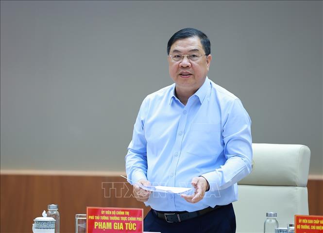 Phó Thủ tướng Thường trực Phạm Gia Túc phát biểu. Ảnh: Dương Giang/TTXVN Phó Thủ tướng Thường trực Phạm Gia Túc phát biểu. Ảnh: Dương Giang/TTXVN