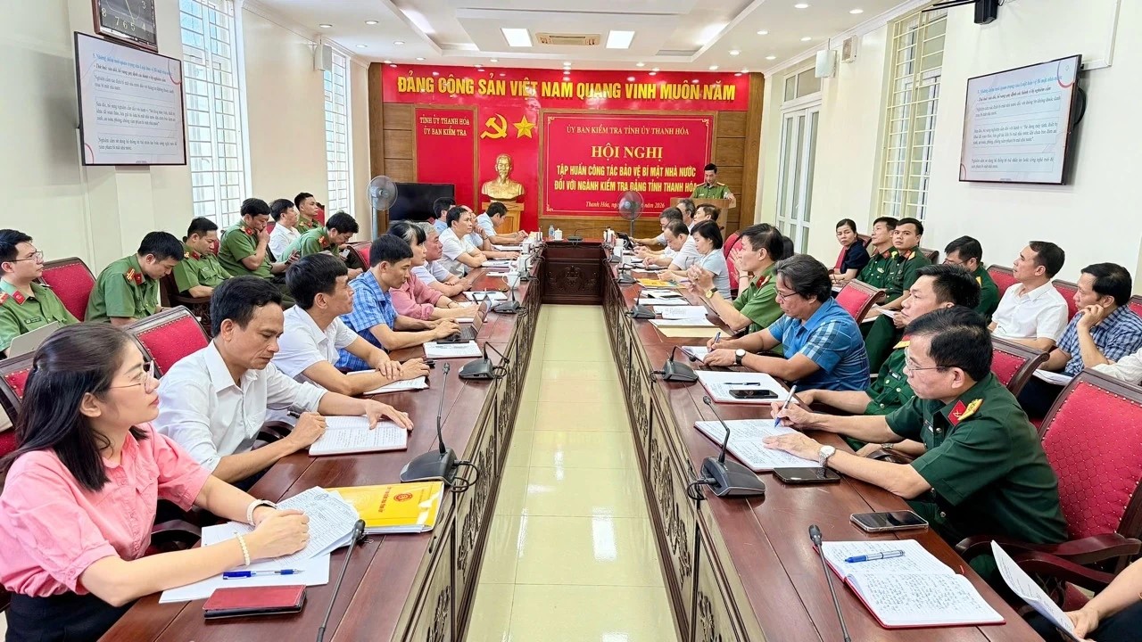 Thanh Hóa: Tập huấn công tác bảo vệ bí mật Nhà nước trong hoạt động ngành Kiểm tra Đảng