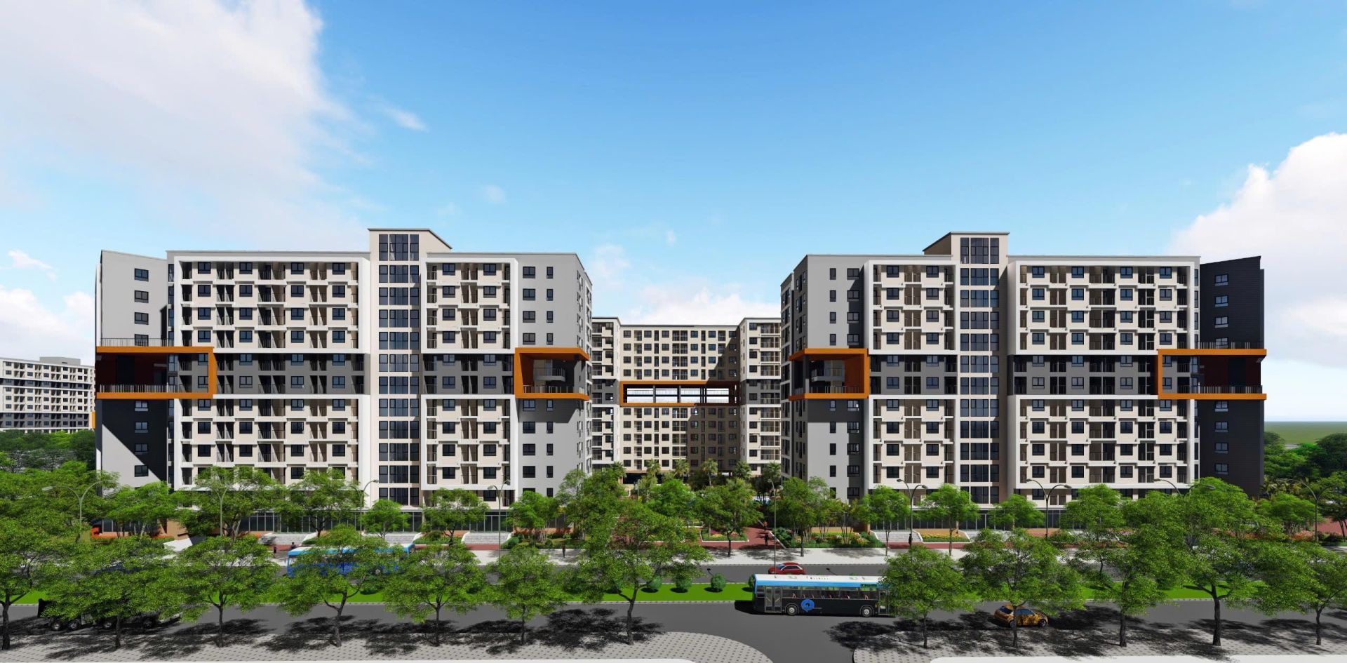 Phối cảnh Dự &aacute;n Nh&agrave; ở x&atilde; hội CT3 thuộc Dự &aacute;n đầu tư x&acirc;y dựng Khu nh&agrave; ở x&atilde; hội tại &ocirc; đất CT3, CT4 Khu đ&ocirc; thị mới Kim Chung (x&atilde; Thi&ecirc;n Lộc, H&agrave; Nội)