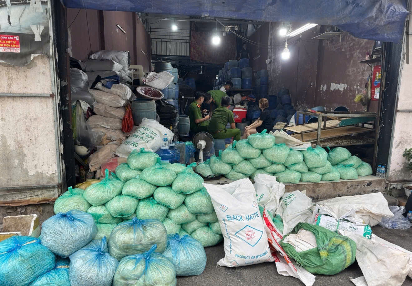 TP.HCM: Triệt phá 3 “đại công xưởng” sản xuất hơn 1.000 tấn giá đỗ ngâm hóa chất cấm