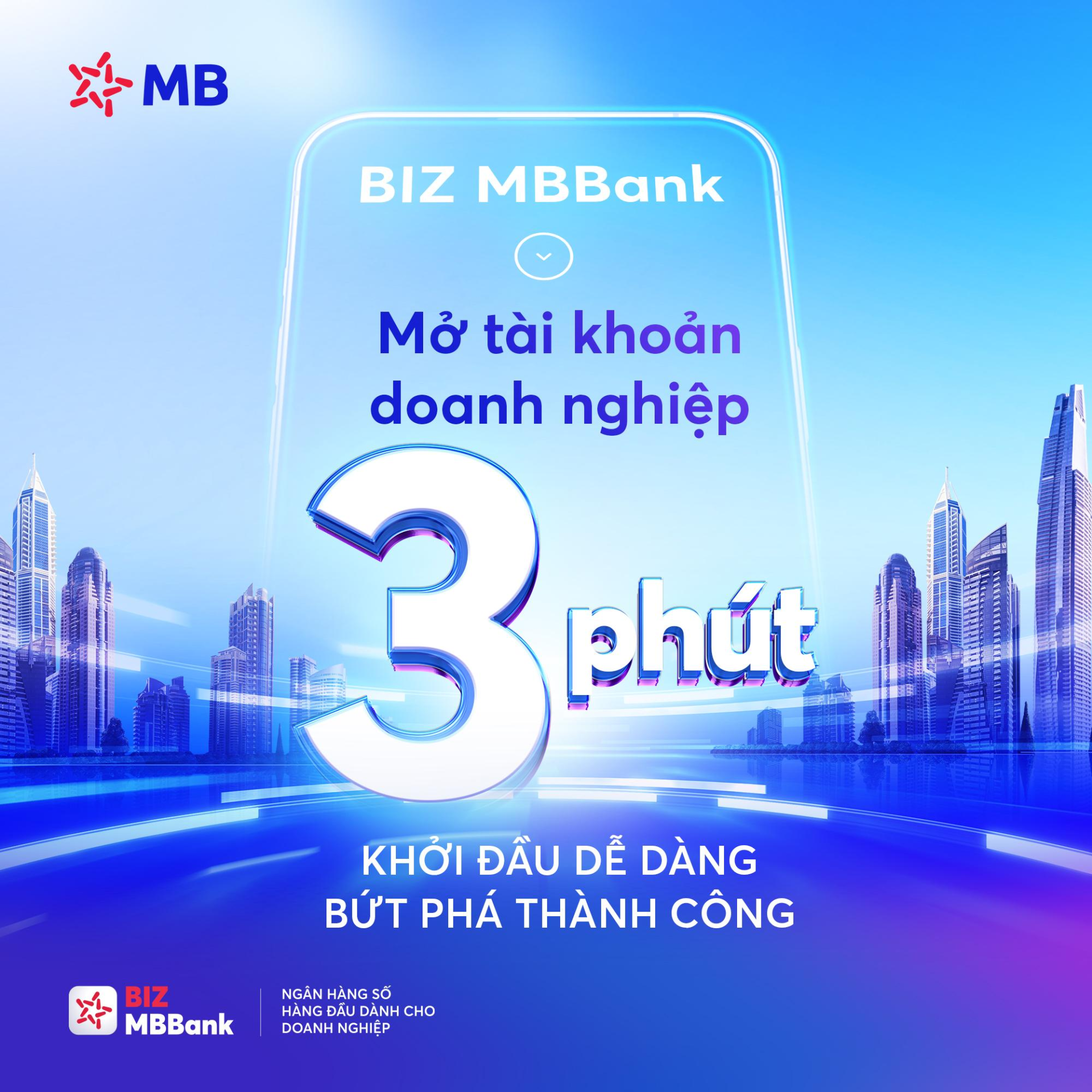Mở tài khoản doanh nghiệp BIZ MBBank toàn trình số dễ dàng trong 3 phút Mở tài khoản doanh nghiệp BIZ MBBank toàn trình số dễ dàng trong 3 phút