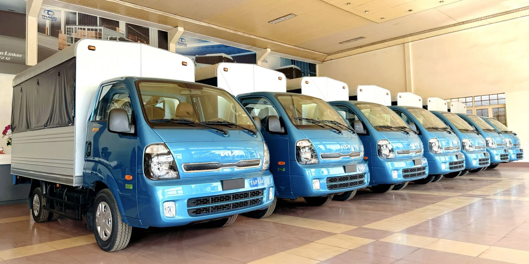 D&ograve;ng xe KIA Frontier K200 tập l&aacute;i được sản xuất, lắp r&aacute;p tại Nh&agrave; m&aacute;y THACO TRUCK
