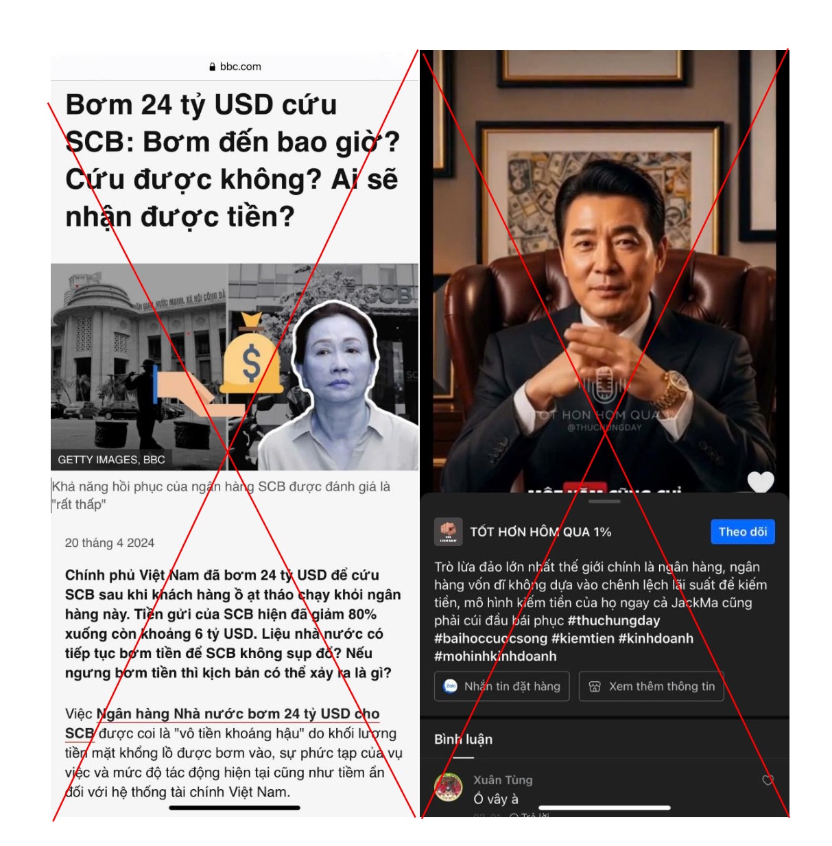 Ví dụ v&ecirc;̀ th&ocirc;ng tin x&acirc;́u đ&ocirc;̣c ảnh hưởng đ&ecirc;́n nh&acirc;̣n thức và t&acirc;m lý c&ocirc;̣ng đ&ocirc;̀ng v&ecirc;̀ hoạt đ&ocirc;̣ng ng&acirc;n hàng