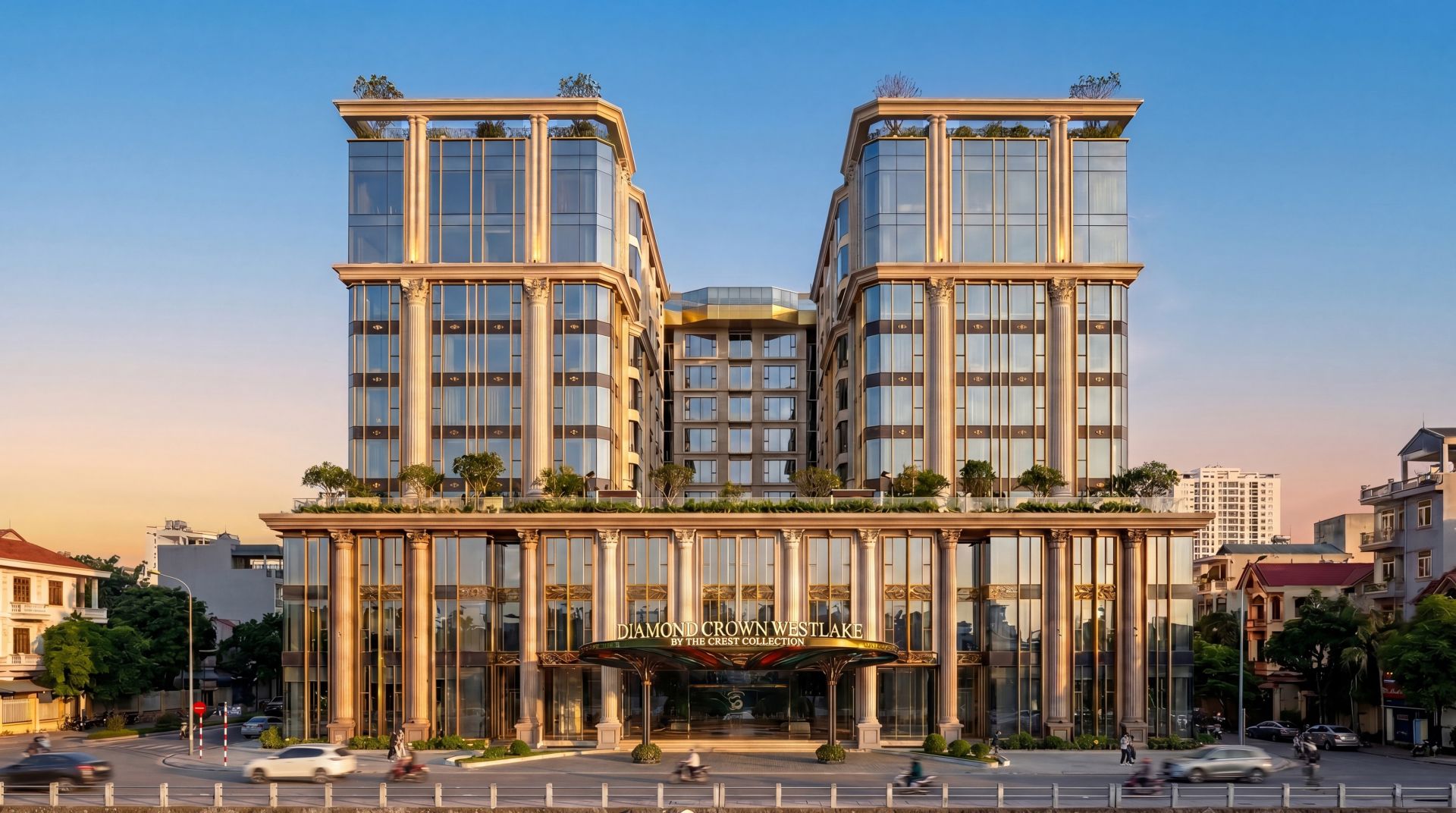 Diamond Crown Westlake &ndash; Dự &aacute;n đầu ti&ecirc;n tại Việt Nam mang thương hiệu The Crest Collection của The Ascott Limited