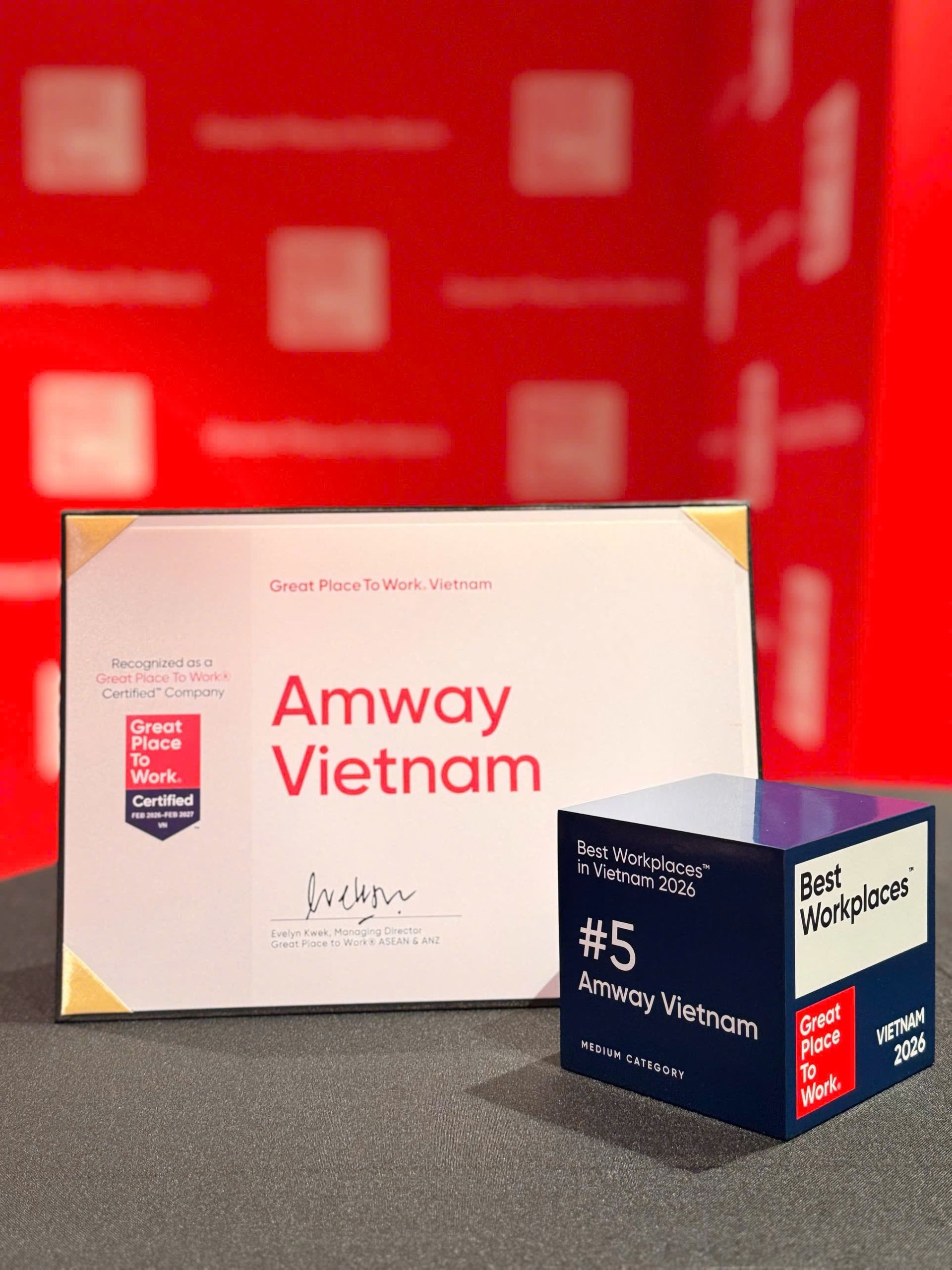 Ba năm li&ecirc;n tiếp đạt Great Place To Work&reg; l&agrave; minh chứng cho niềm tin nh&acirc;n vi&ecirc;n d&agrave;nh cho Amway Việt Nam