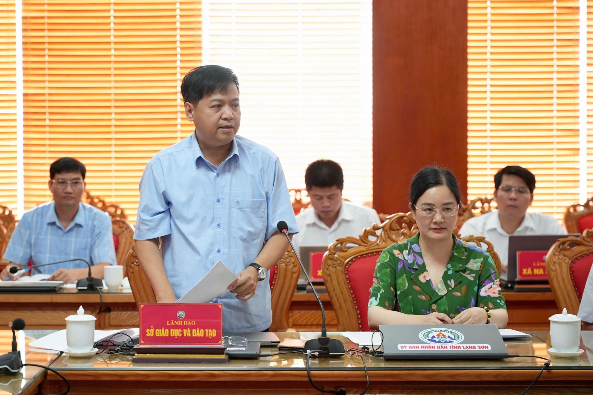 L&atilde;nh đạo Sở GD&ĐT Lạng Sơn ph&aacute;t biểu