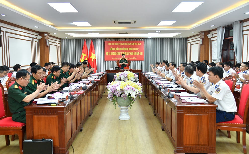 Tổng cục Chính trị QĐND Việt Nam kiểm tra, nắm tình hình hoạt động công tác Đảng, công tác chính trị tại BTL Vùng Cảnh sát biển 4