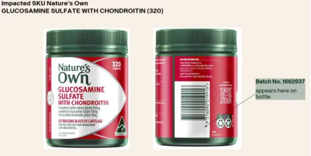 Sản phẩm thực phẩm chức năng Nature&rsquo;s Own Glucosamine Sulfate with Chondroitin (loại 320 vi&ecirc;n)